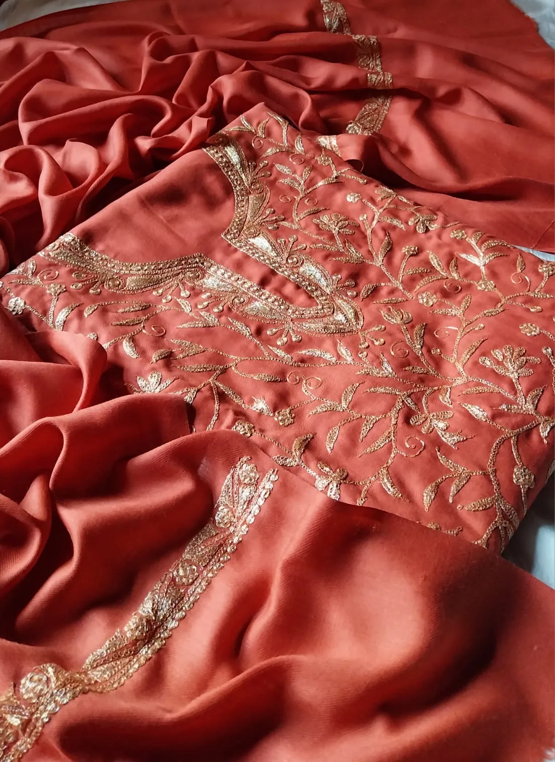 Terracotta Sienna Allover Tilla Suit - alternate view