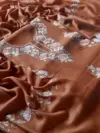 Amber Orange Aari Work Suit