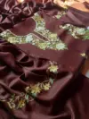 Vineyard Plum Aari Work Suit