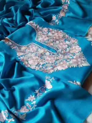 Wular Teal Aari Work Suit - alternate view