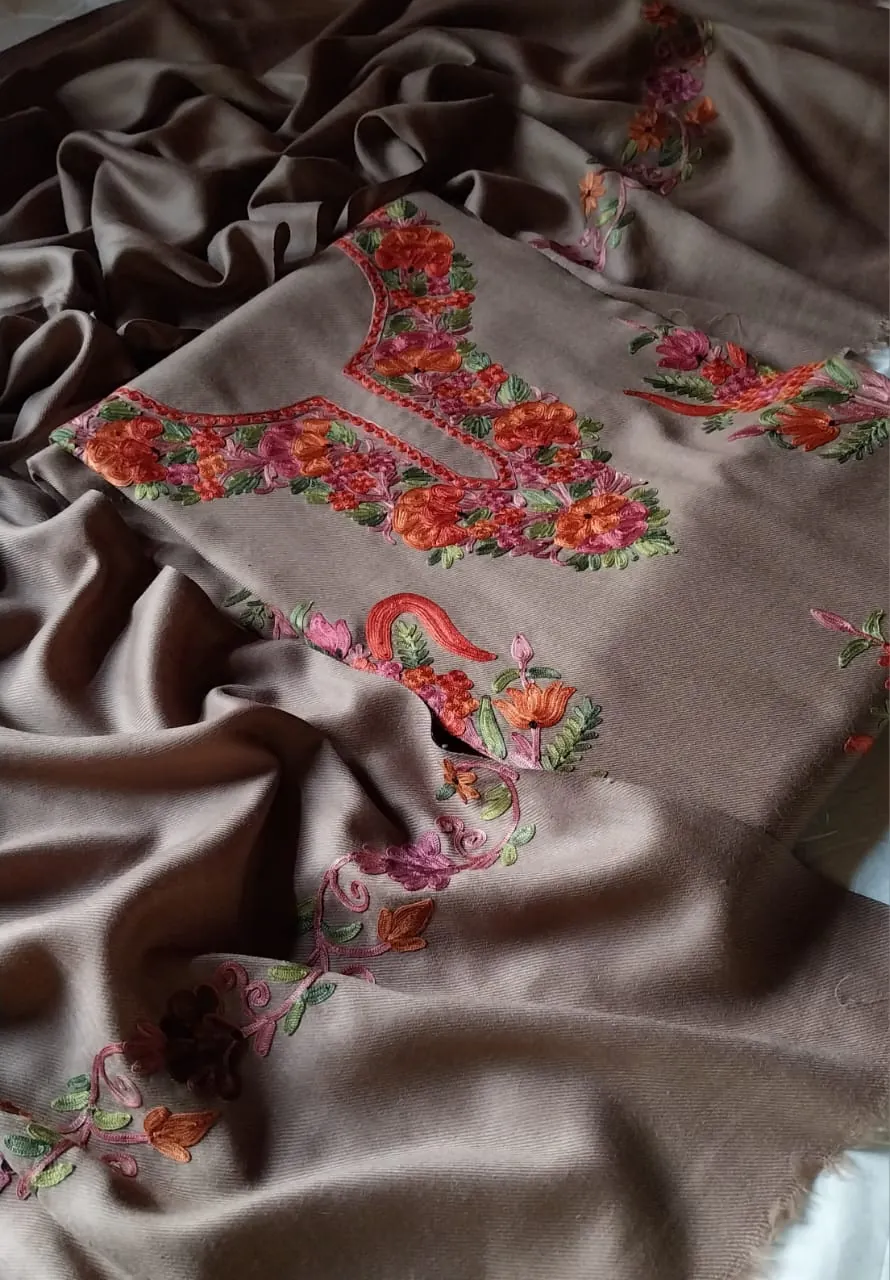 Sandstone Taupe Aari Work Suit Sandstone Taupe Aari Work Suit