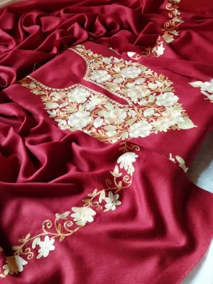 Rose Magenta Aari Work Suit - alternate view