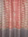 TOK002 (5) Ekat Grey & Red Sozni Motifs Embroidered Pashmina Shawl