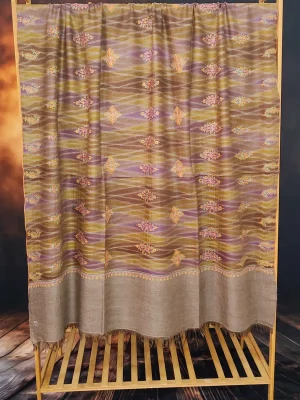 Ekat Multicolour Sozni Motifs Pashmina Shawl - alternate view