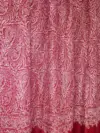 TOK005 (1) Maroon Jamawar Sozni Embroidered Pashmina Shawl
