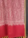 TOK005 (3) Maroon Jamawar Sozni Embroidered Pashmina Shawl