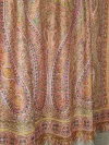 Natural Antique Jamawar Sozni Embroidered Pashmina Shawl