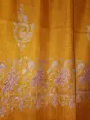 TOK008 (1) Mustard Palladar Botidar Sozni Embroidered Pashmina Shawl