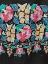 TOK009 (1) Black Palladar Sozni Embroidered Pashmina Shawl