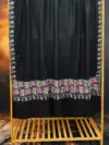 TOK009 (2) Black Palladar Sozni Embroidered Pashmina Shawl