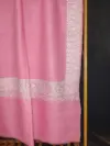 Baby Pink Dordar Sozni Embroidered Pashmina Shawl