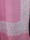 Baby Pink Dordar Sozni Embroidered Pashmina Shawl
