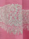 Baby Pink Dordar Sozni Embroidered Pashmina Shawl