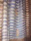 TOK012 (1) Ekat Brown & Blue Sozni Motifs Embroidered Pashmina Shawl