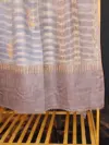 TOK012 (3) Ekat Brown & Blue Sozni Motifs Embroidered Pashmina Shawl