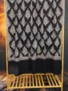 TOK014 (2) Black Jamawar Sozni Embroidered Pashmina Shawl