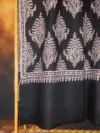 TOK014 (4) Black Jamawar Sozni Embroidered Pashmina Shawl