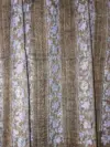 TOK015 (5) Grey Stripes Sozni Embroidered Pashmina Shawl