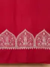 TOK018 (1) Red Palladar Tilla Embroidered Pashmina Shawl