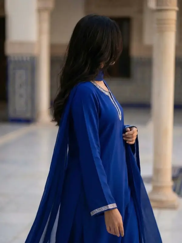 Royal Sapphire Blue Tilla Suit